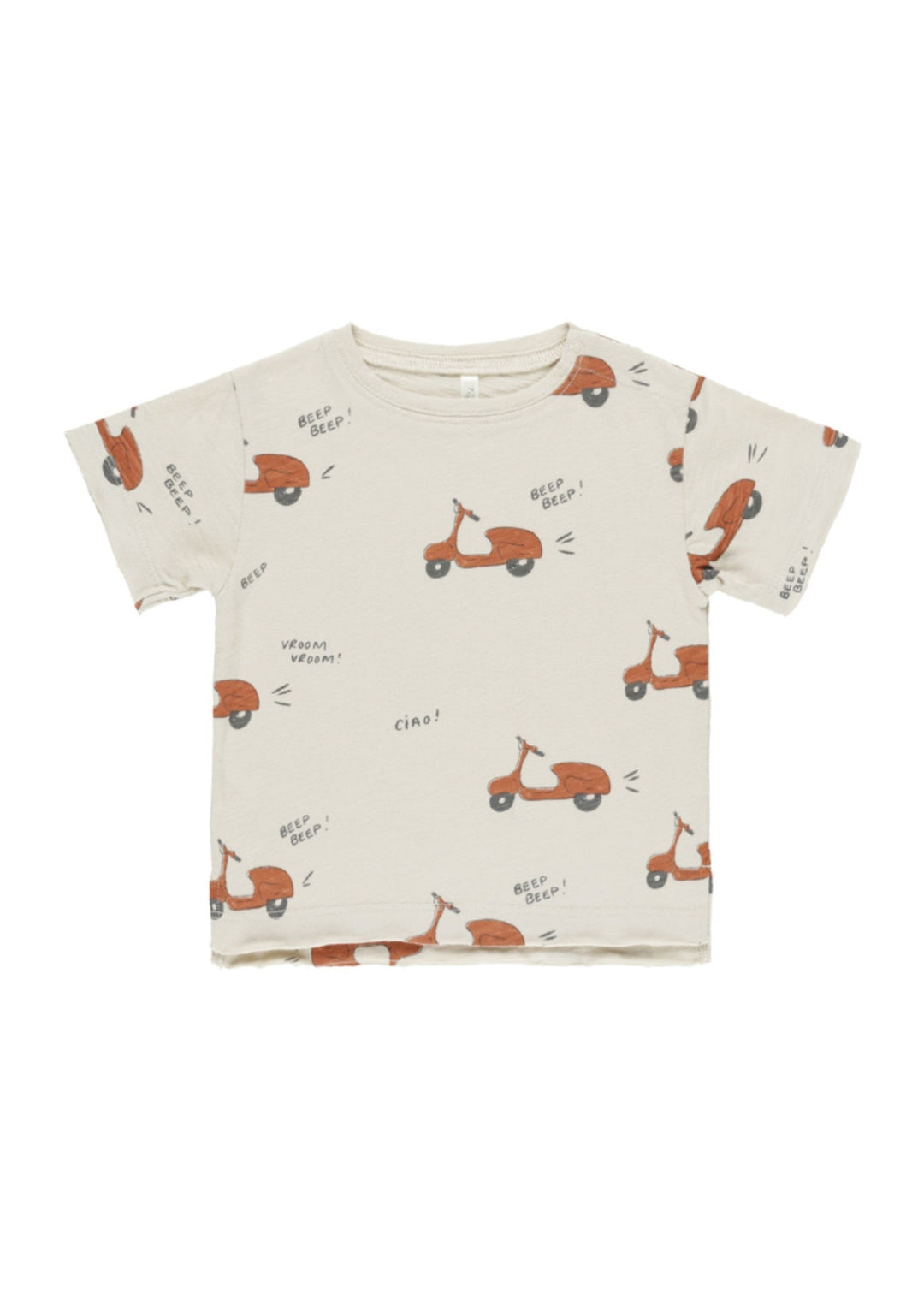 T-shirt manches courtes beige et vespa Rylee + Cru Mlle et Coco