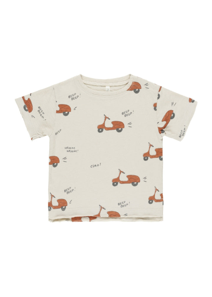 T-shirt manches courtes beige et vespa Rylee + Cru Mlle et Coco