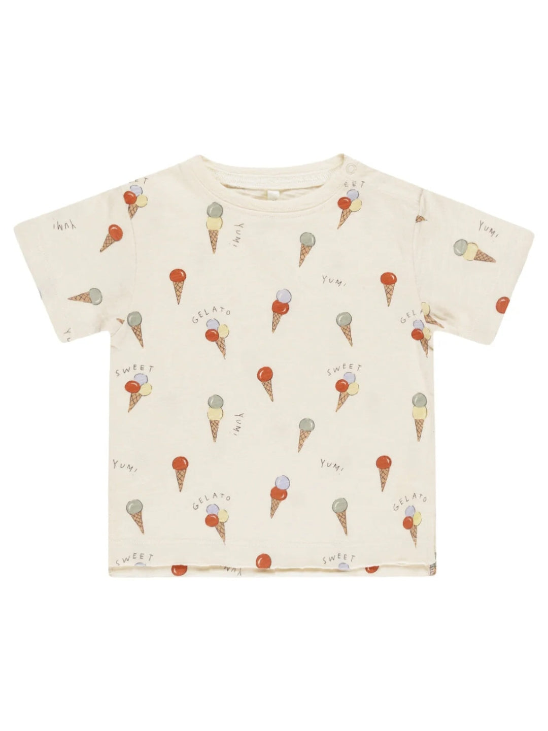 T-shirt manches courtes beige et gelato Rylee + Cru Mlle et Coco