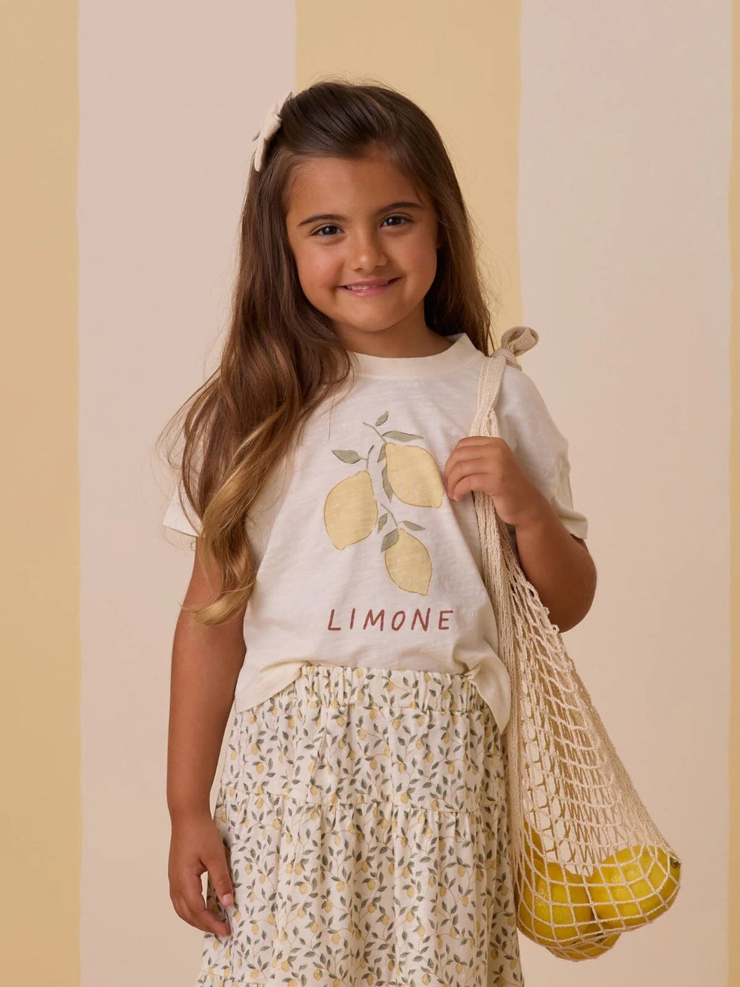 T-shirt manches courtes ivoire Limone Rylee + Cru Mlle et Coco