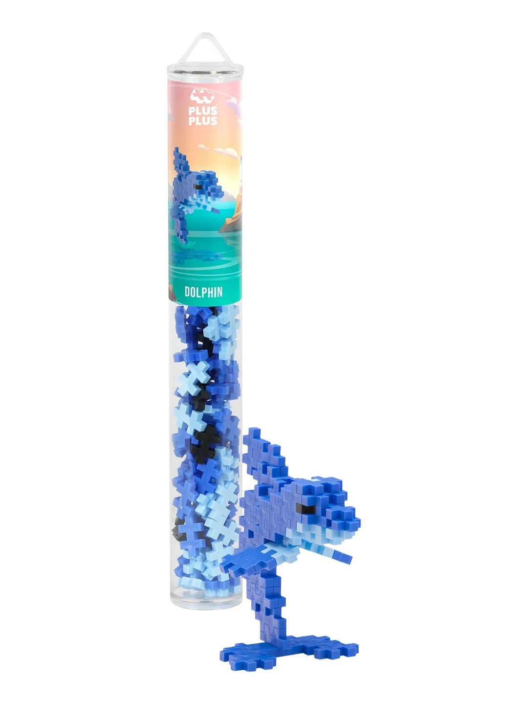 Puzzle en tube Plus Plus Dauphin 70 pièces 