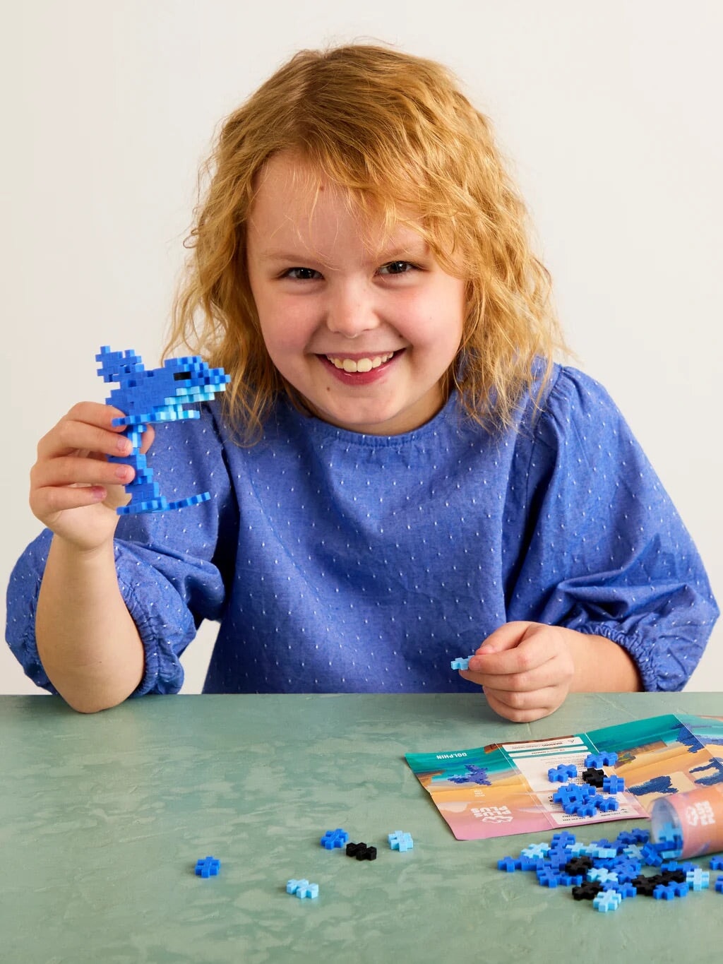 Puzzle en tube Plus Plus Dauphin 70 pièces 