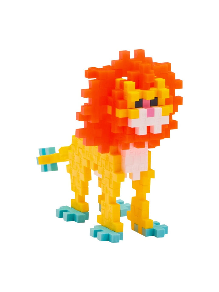 Tube puzzle Plus Plus Lion, 70 pièces à assembler pour créer ou suivre les instructions