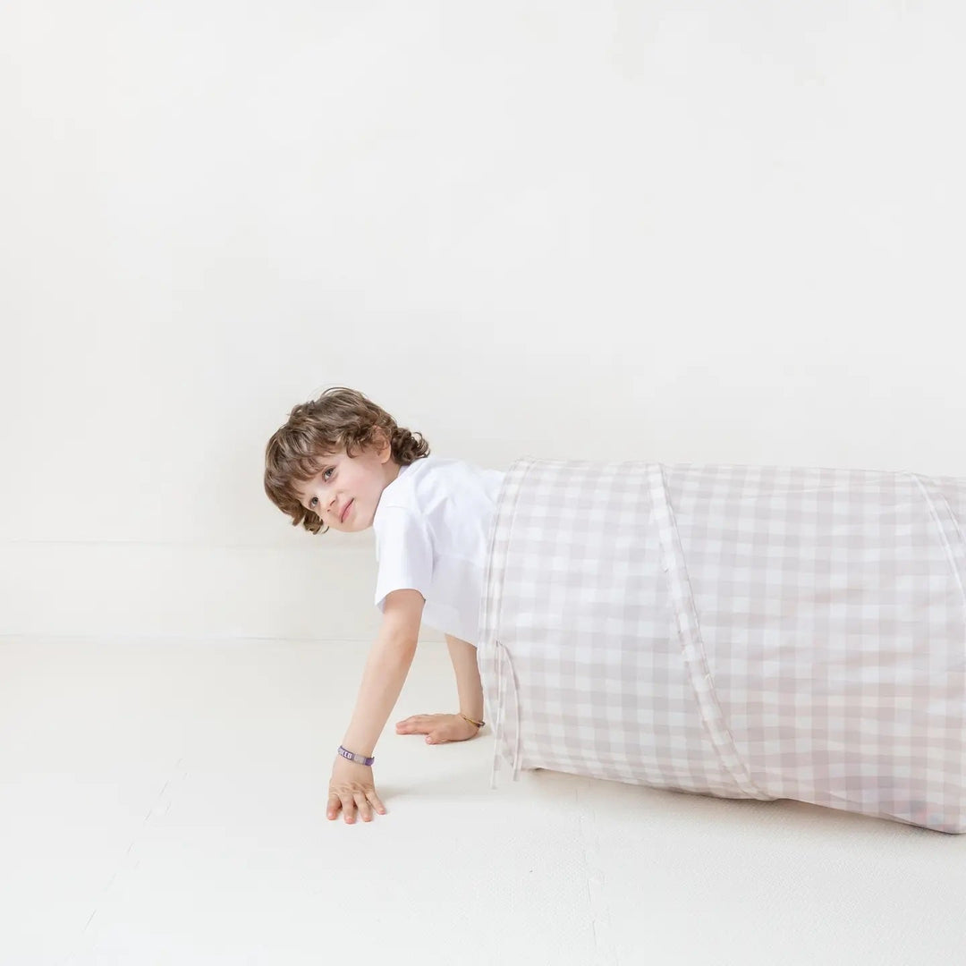 Tunnel recyclé tissu 3 sprouts jeu enfant Mlle et Coco