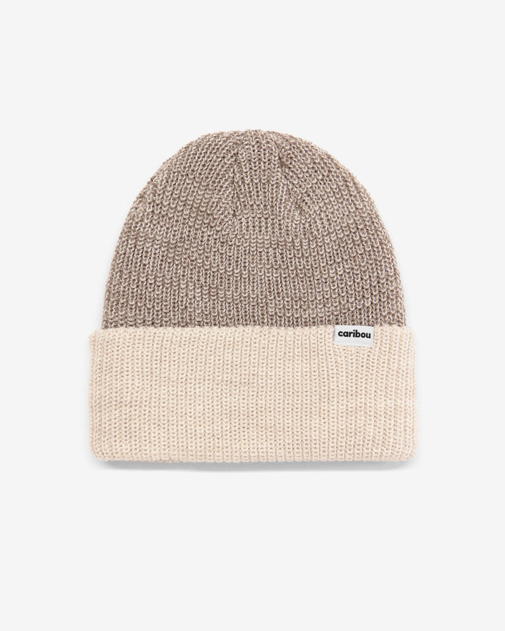 Tuque pêcheur laine mérinos Alouette moucheté Caribou Mlle et Coco