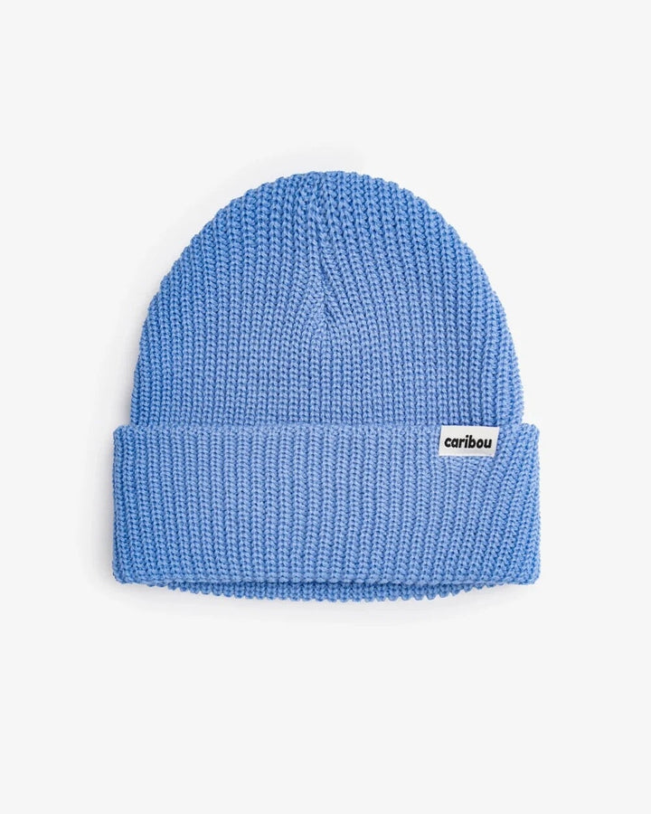 Tuque pêcheur bleu pervenche Caribou hiver Mlle et Coco