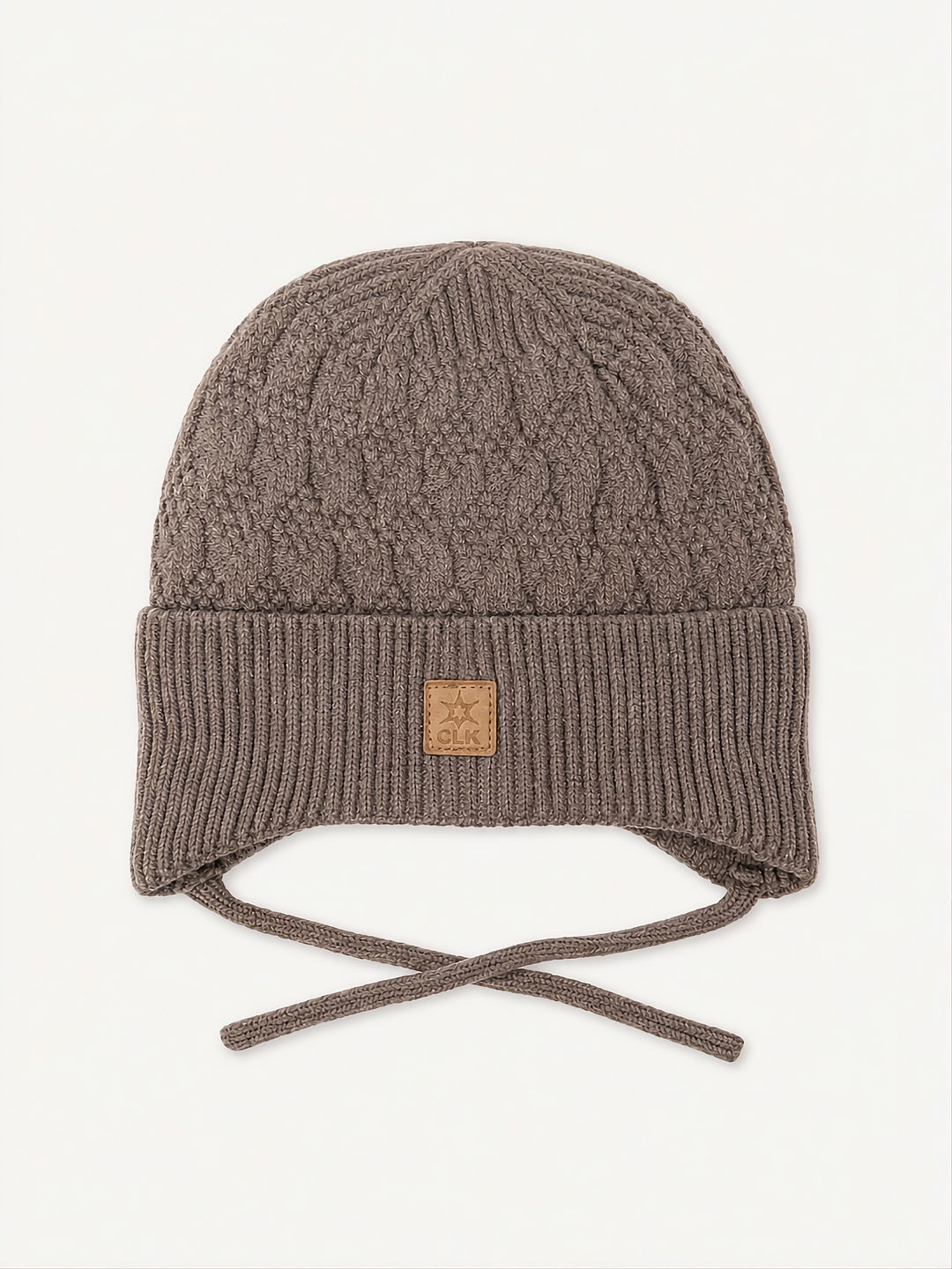 Tuque en tricot tressé - Mocha (0 mois-3 ans) - Calikids