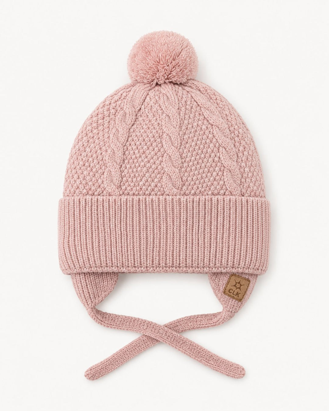 Tuque en tricot un pompons Lotus 
Calikids Mlle et Coco