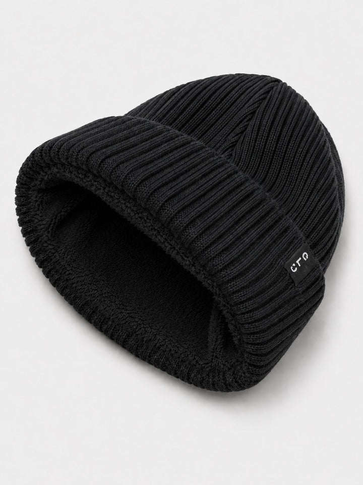 Tuque en tricot noir (2 à 10 ans) Calikids Mlle et Coco