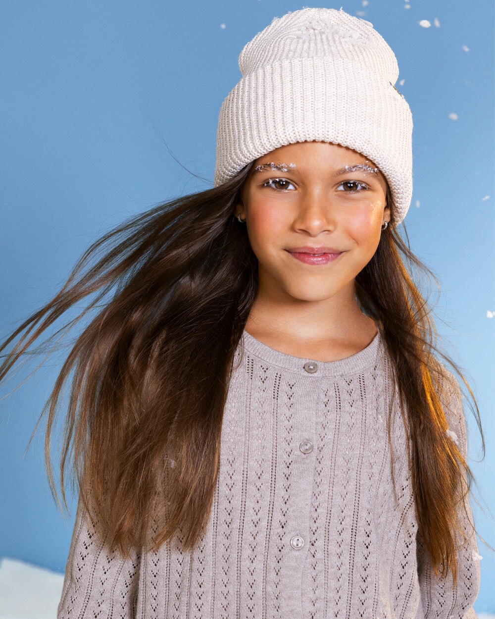 Tuque pêcheur laine mérinos Avoine Caribou Mlle et Coco