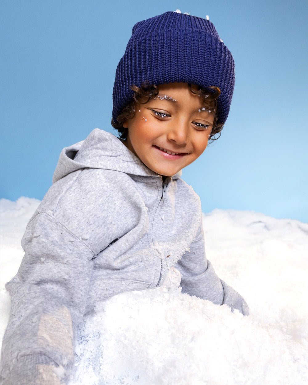 tuque laine mérinos indigo Caribou Mlle et Coco compagnie québécoise