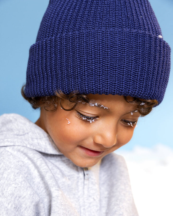 tuque laine mérinos indigo Caribou Mlle et Coco compagnie québécoise