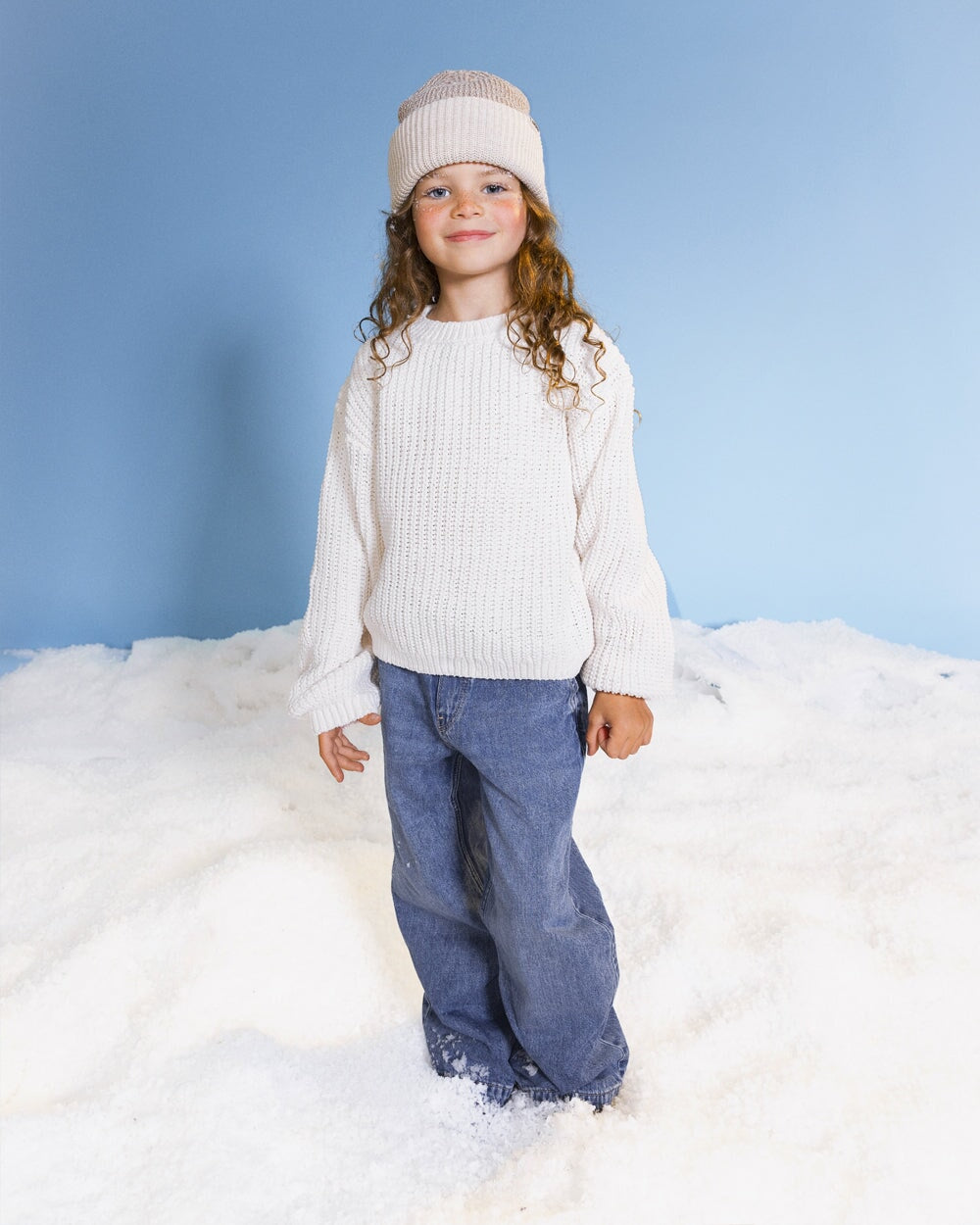 Tuque pêcheur laine mérinos Alouette moucheté Caribou Mlle et Coco