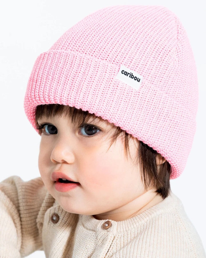 tuque rose clair Caribou accessoire Hiver Mlle et Coco