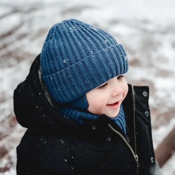 Tuque en tricot douce crème (0 mois à 3 ans) Calikids Mlle et Coco