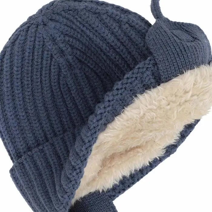 Tuque en tricot douce crème (0 mois à 3 ans) Calikids Mlle et Coco