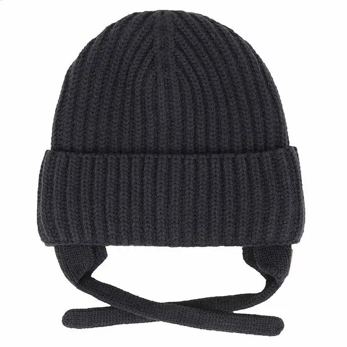 Tuque en tricot douce noir (0 mois à 3 ans) Calikids Mlle et Coco