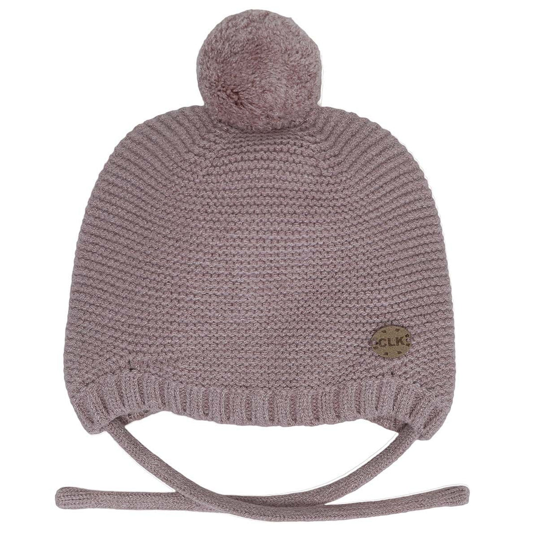 Tuque en tricot mi-saison lilas Calikids Mlle et Coco
