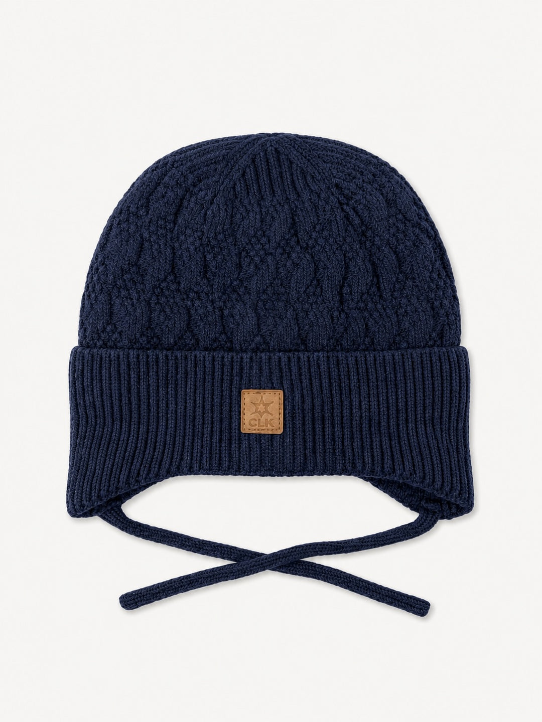 Tuque en tricot tressé Marine (0 mois-3 ans) Calikids Mlle et Coco