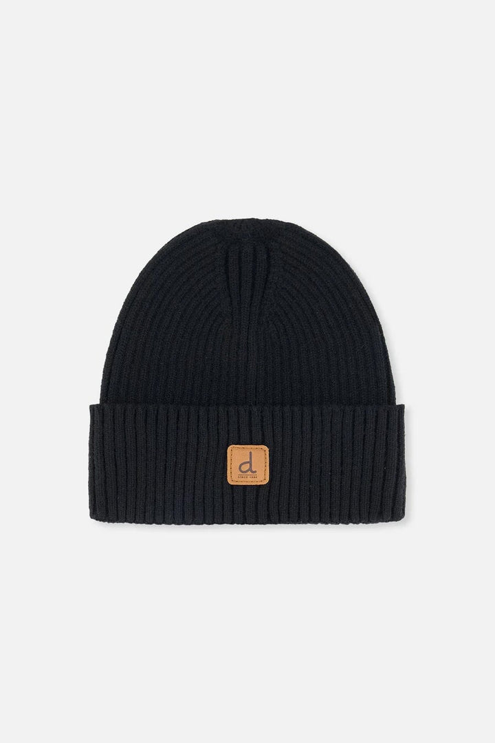 Bonnet mi-saison en tricot Noir Deux par Deux Mlle et Coco
