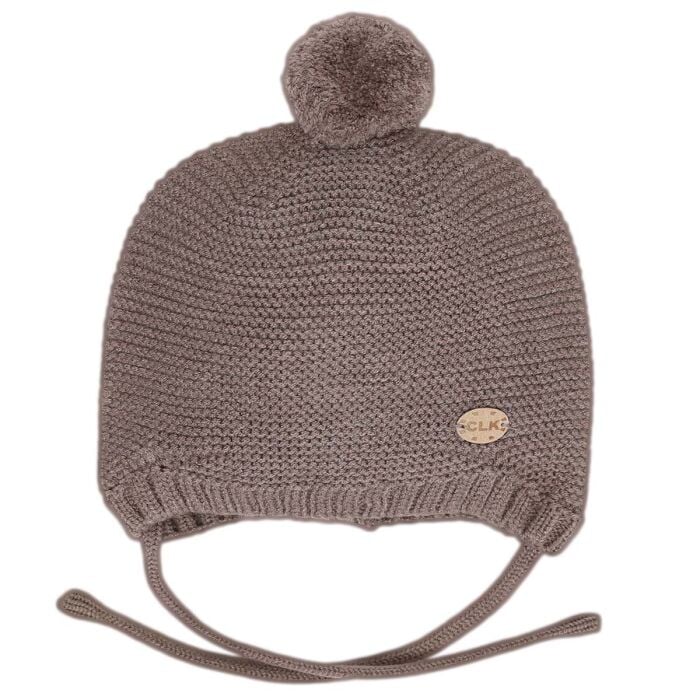 Tuque en tricot mi-saison taupe (Caribou) Calikids Mlle et Coco