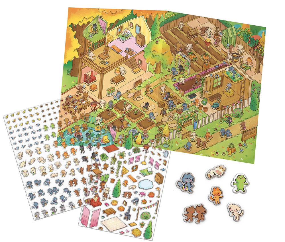 Mon univers cosy - mes petits potagers - Un univers géant à composer ! Auzou Éditions Mlle et Coco