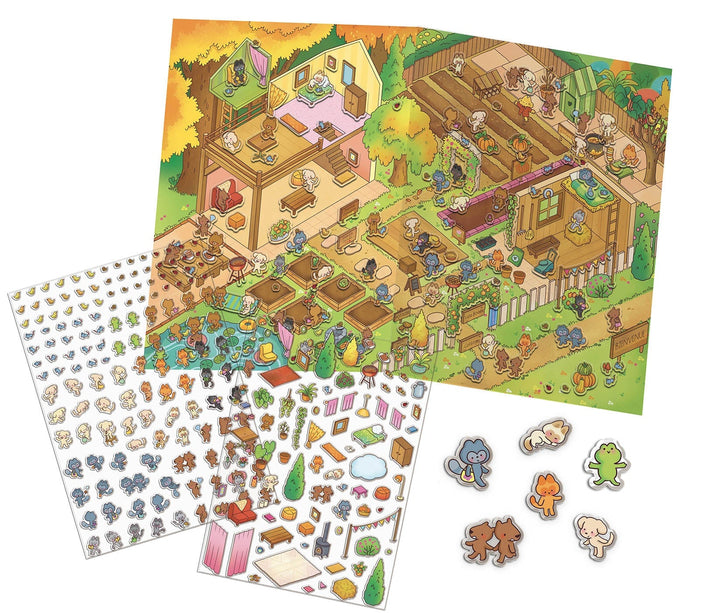 Mon univers cosy - mes petits potagers - Un univers géant à composer ! Auzou Éditions Mlle et Coco
