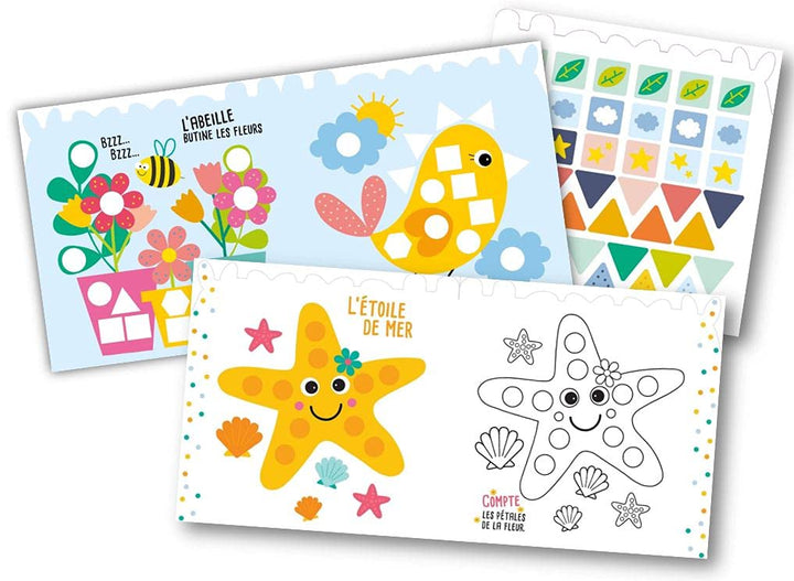 Gommettes et coloriage - Mon gros livre: Vacances - Hemma Jouet/jeux Hemma 