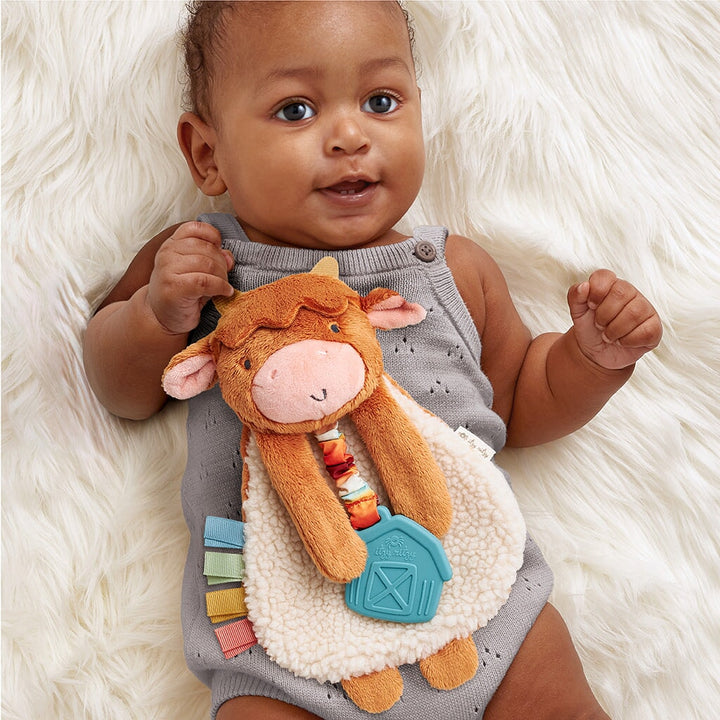 peluche jouet dentition vache Itzy Ritzy Mlle et Coco