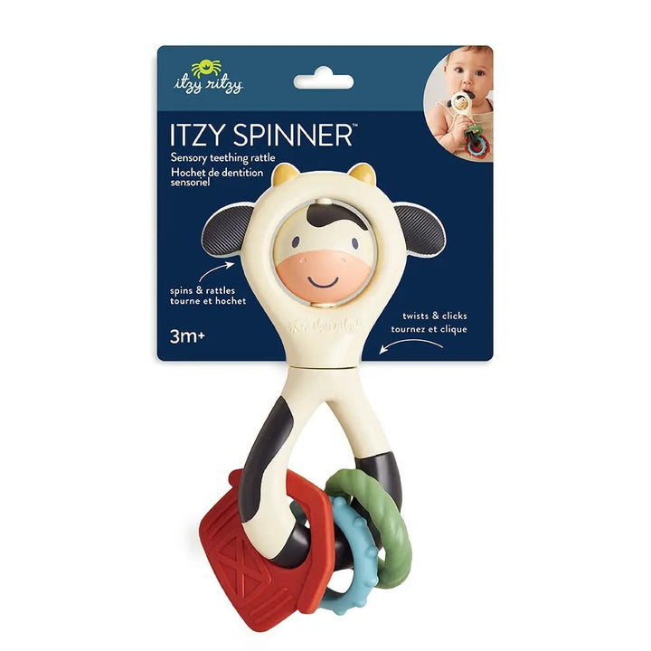 jouet activité sensoriel vache spinner itzy ritzy Mlle et Coco