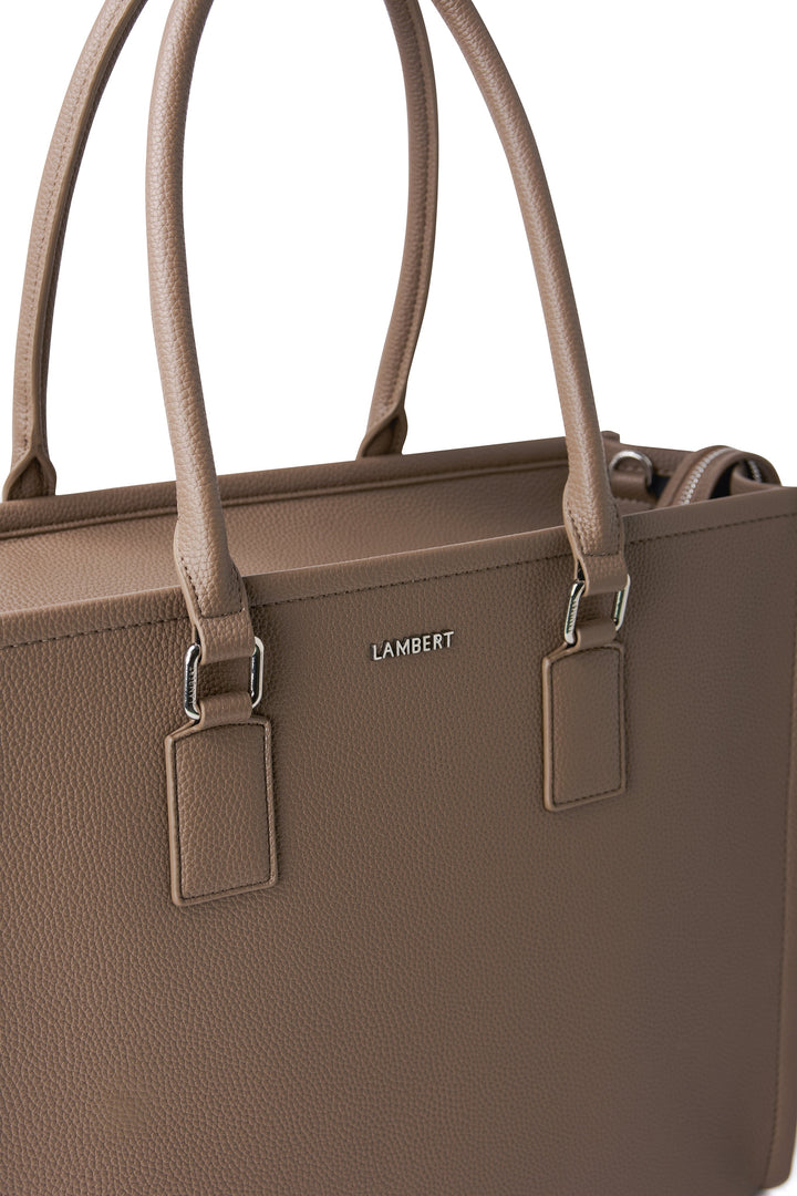 Sac fourre-tout 2 en 1 Valentina taupe Lambert Mlle et Coco