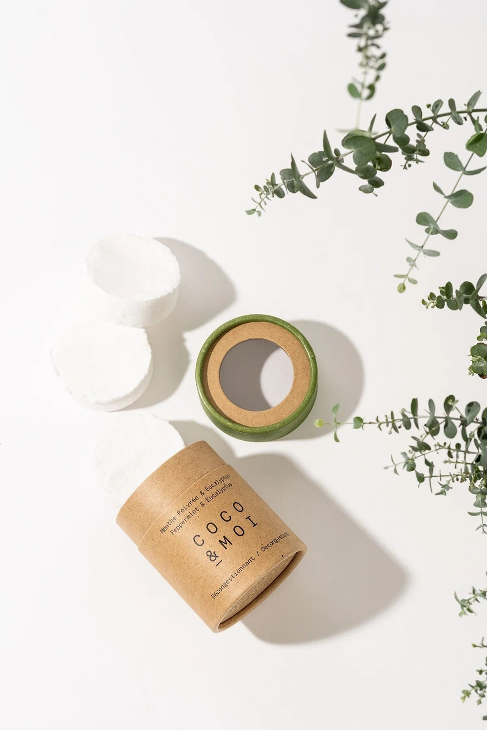 vapeur de douche menthe poivré eucalyptus Coco et moi