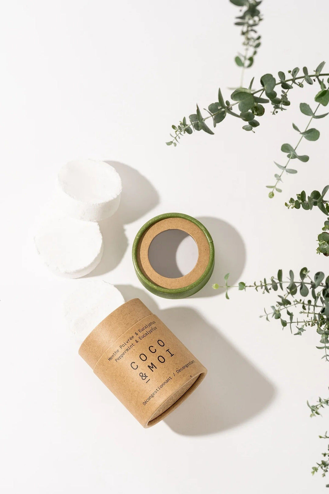 vapeur de douche menthe poivré eucalyptus Coco et moi