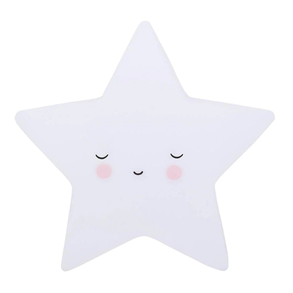 veilleuse étoile blanche endormi little lovely accessoire chambre enfant