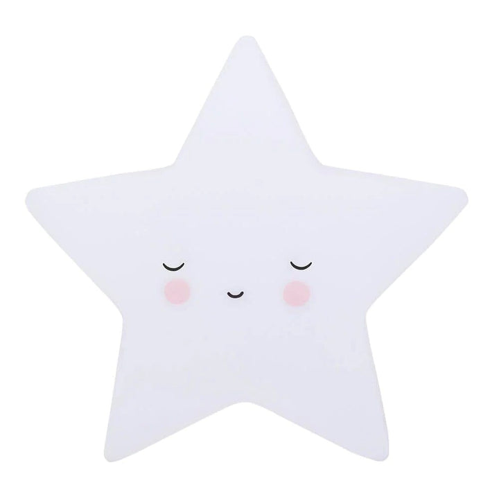 veilleuse étoile blanche endormi little lovely accessoire chambre enfant