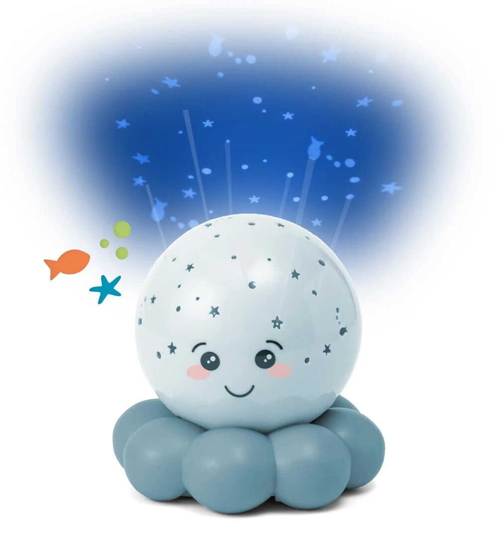 Veilleuse Twinkles To Go Octo  Bleu pastel Cloud B Mlle et Coco 