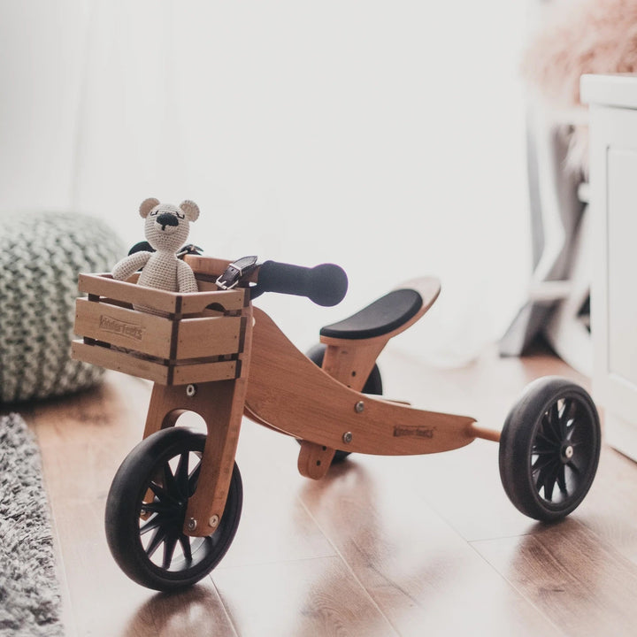 Caisse en bois pour vélo Kinderfeets Mlle et Coco 