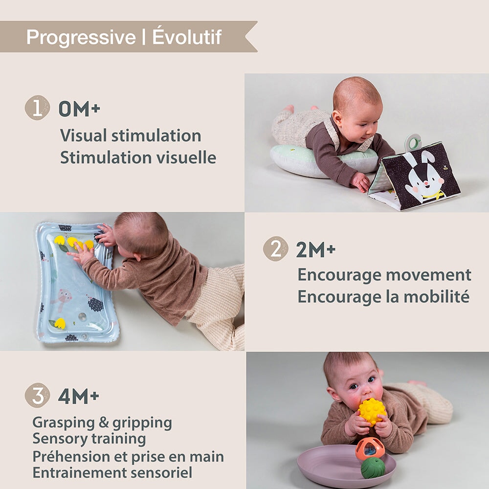 les essentiels pour position ventrale taf toys Mlle et Coco