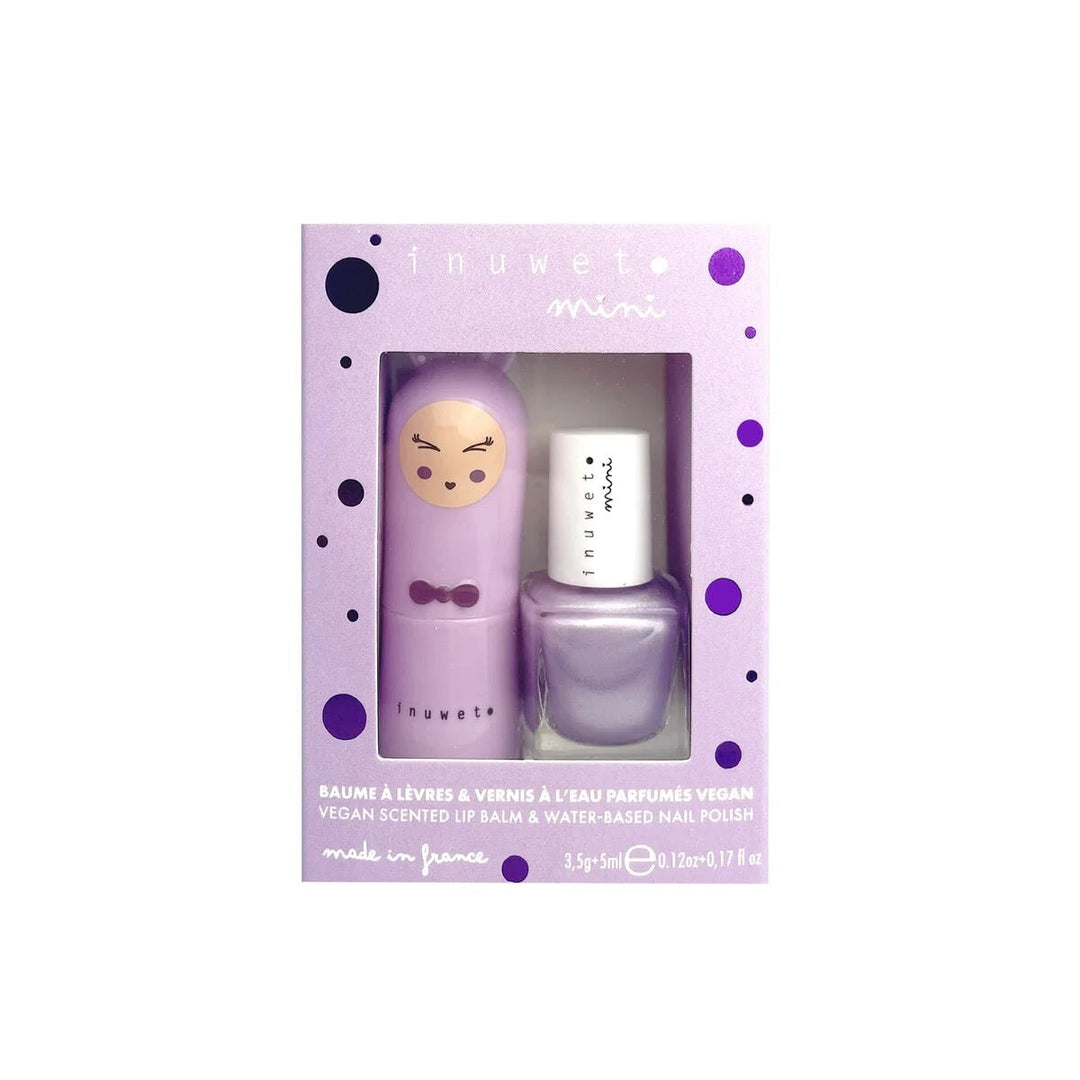 duo mini inuwet mauve guimauve myrtille cosmétique enfant