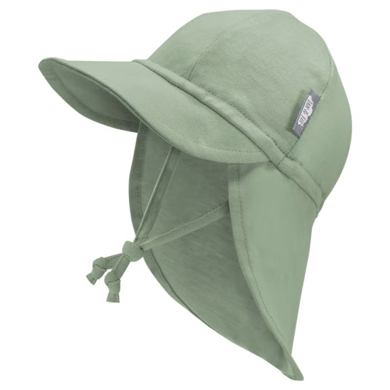 Casquette bébé anti-UV Sun Soft coton - Vert juniper - Jan & Jul Accessoires vêtements/autres Jan & Jul 