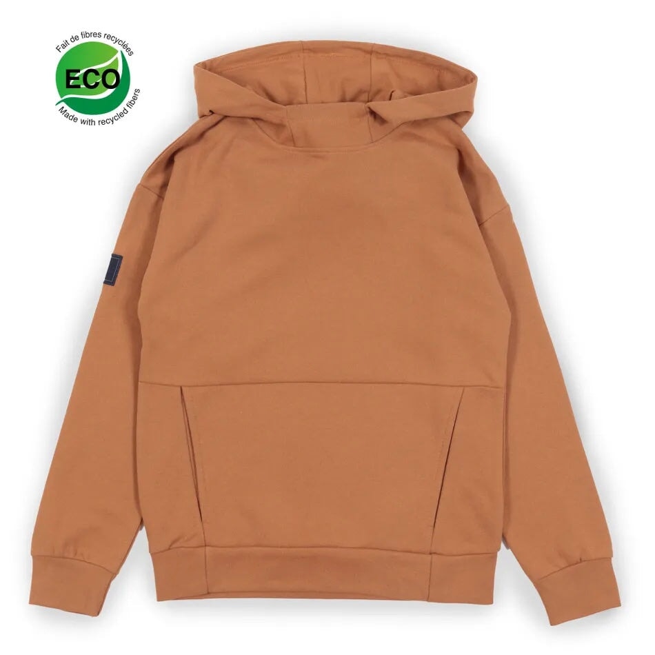 veste capuchon kangourou caramel brun Nanö vêtement enfant