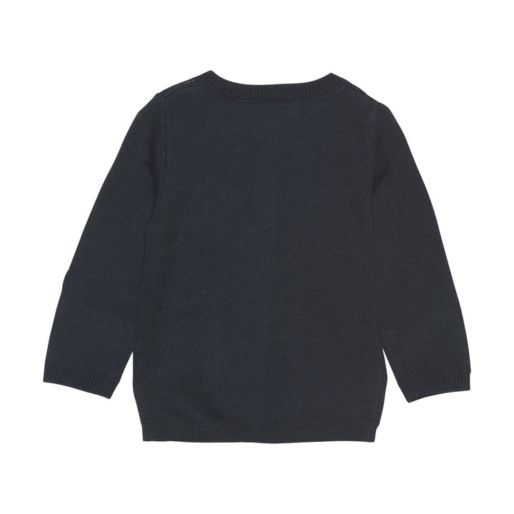 cardigan marine boutons manches longues Fixoni vêtement enfant petit