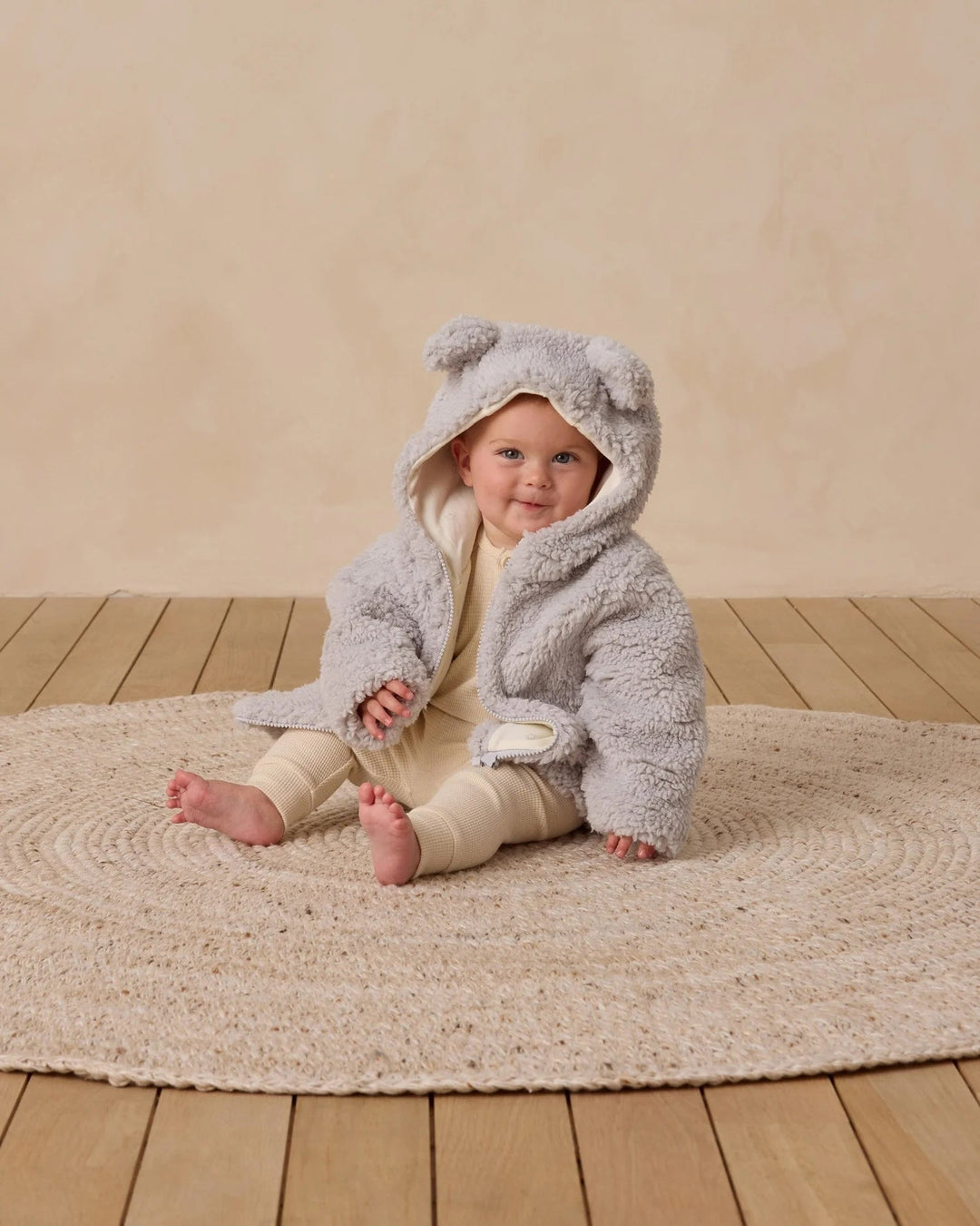 Veste ours mi-saison gris frost Quincy Mae Mlle et Coco