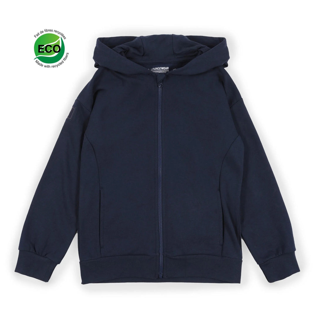 veste capuchon fermoir marine Vêtement enfant Nanö