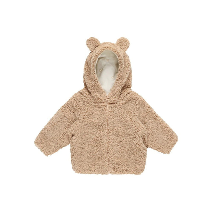 Veste en molleton de Quincy Mae couleur caramel avec petites oreilles