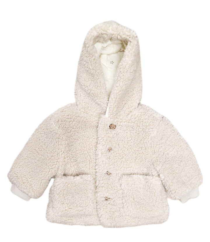 veste en molleton bouton beige Rylee Cru Mlle et Coco