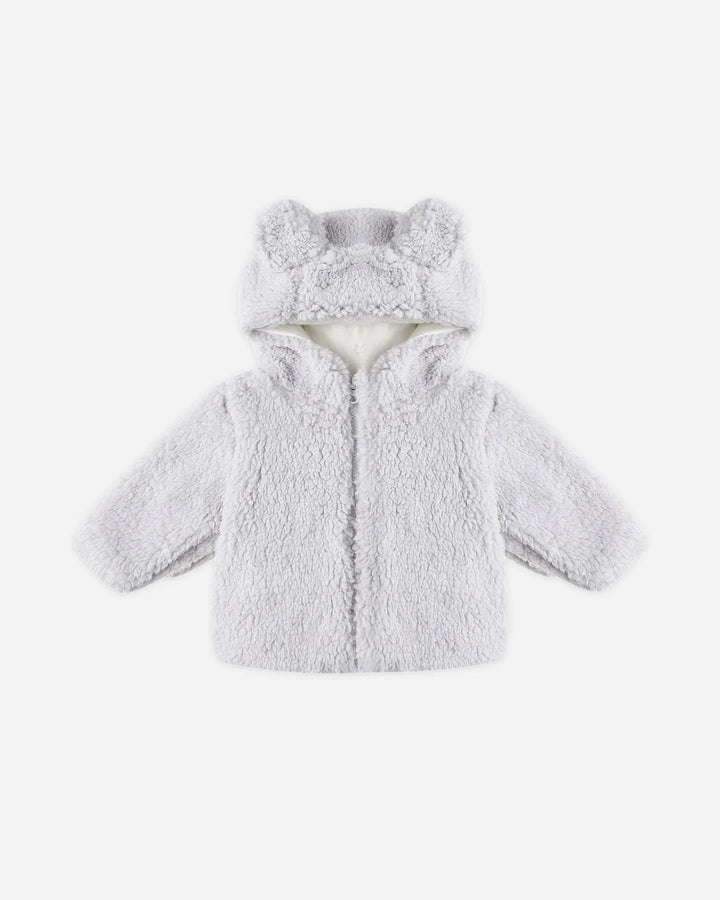 Veste ours mi-saison gris frost Quincy Mae Mlle et Coco
