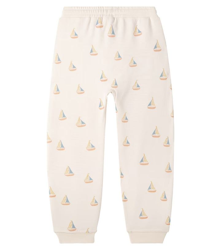 Pantalon jogging crème et voiliers Rylee + cru Mlle et Coco