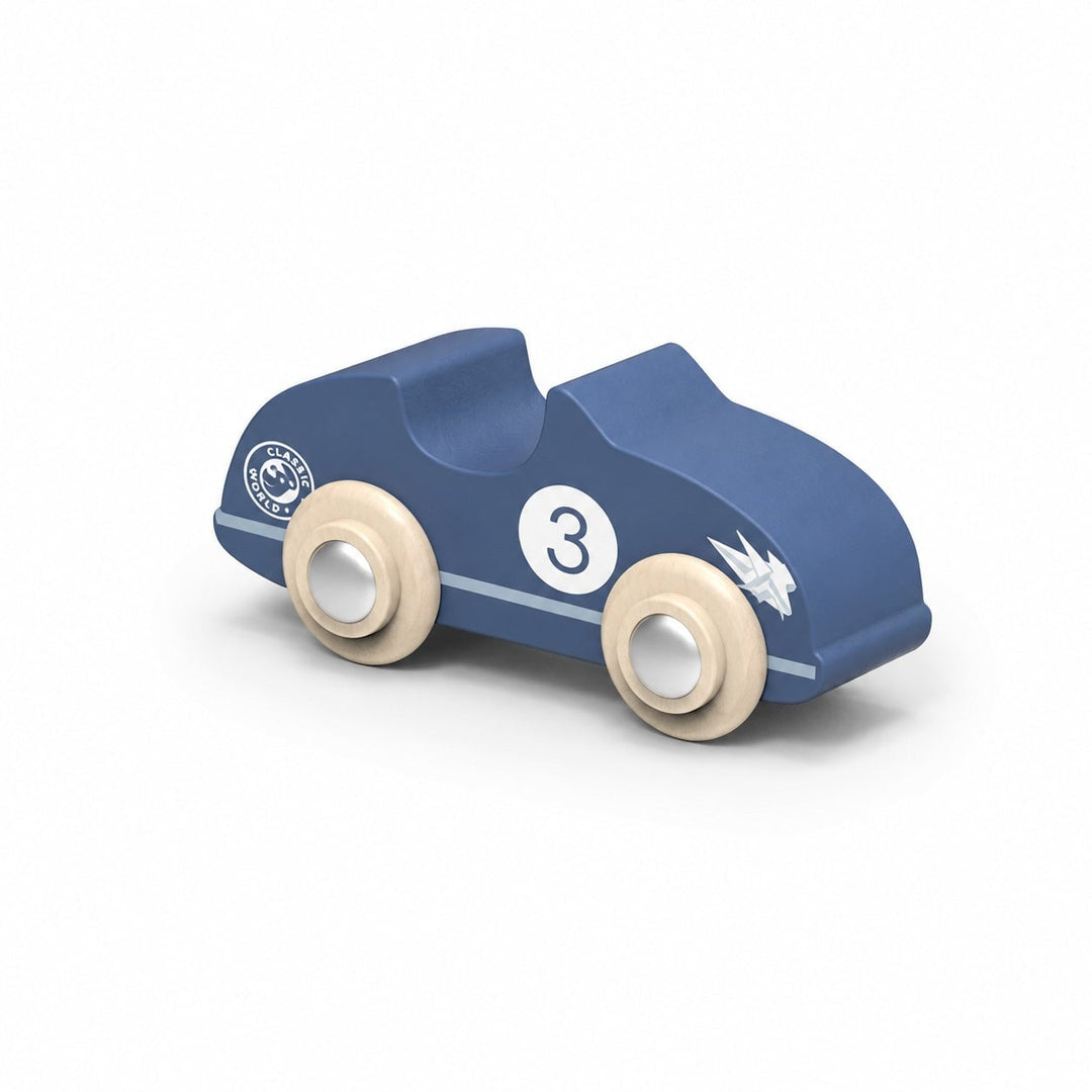 Jeux à tirer Voiture de course en bois (plusieurs couleurs) Speedy Monkey Mlle et Coco