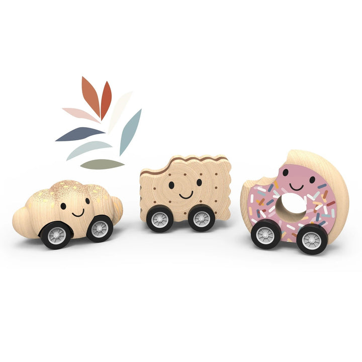 Jeux en bois voiture viennoiseries Speedy Monkey Mlle et Coco